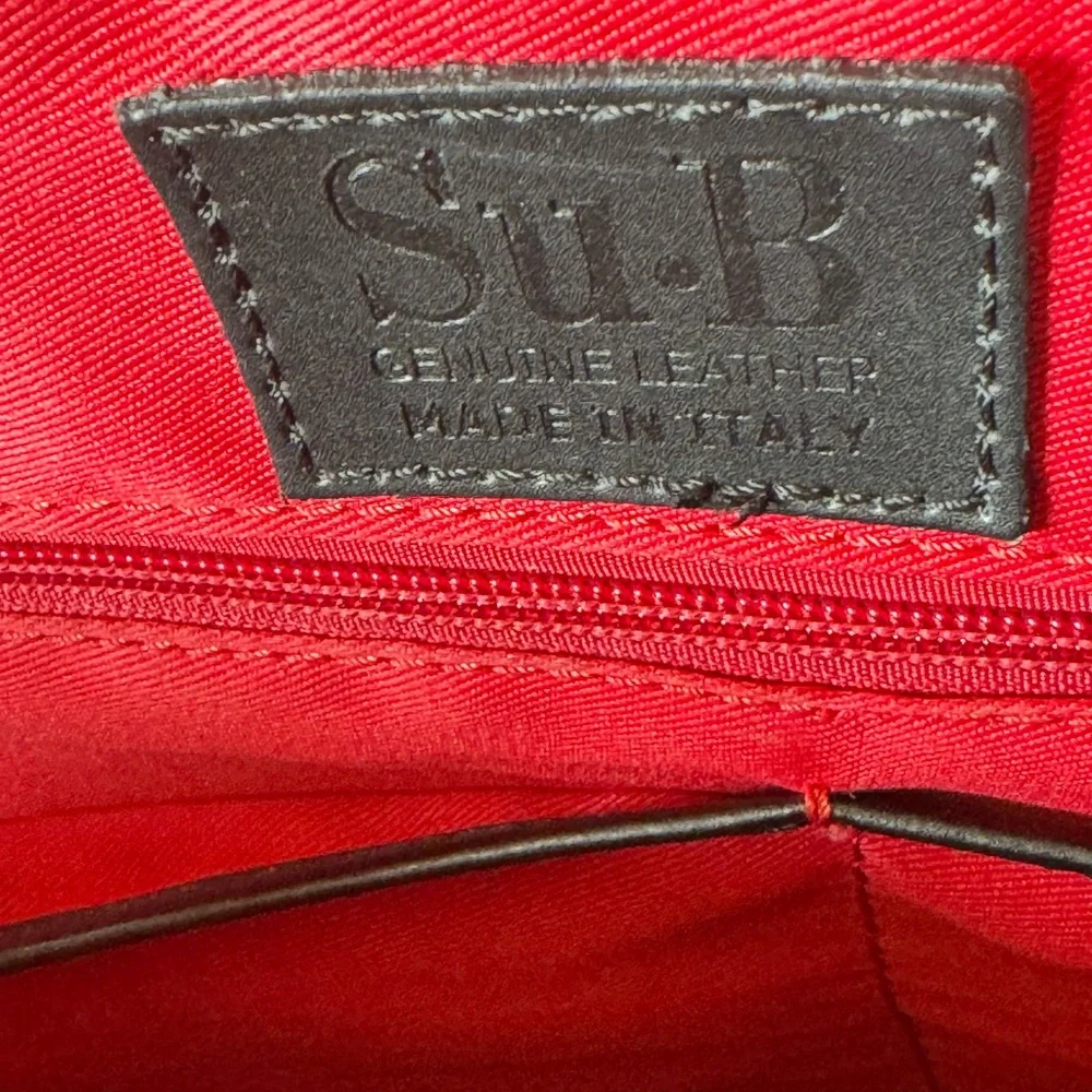Su.B. dgn Leather Briefcase